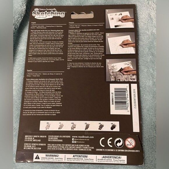 NWOT Royal & Langnickel 5"x7" Elephant & Baby Sketching Made Easy Kit - Picture 7 of 12